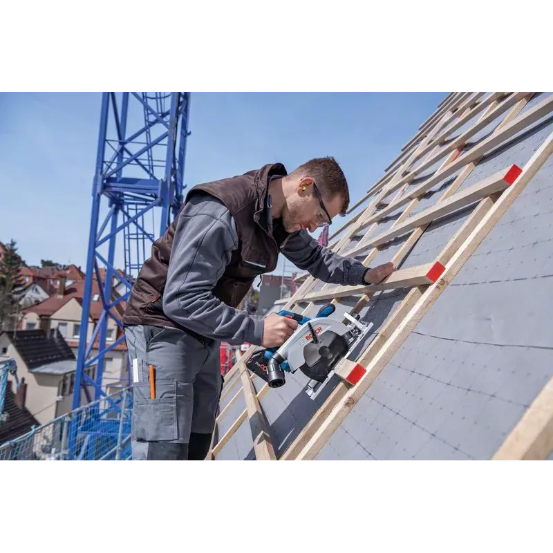 Bosch GKS 18V-57-2 Professional akumulatora ripzāģis, 18 V, 165 mm, bez akumulatora, zils/melns