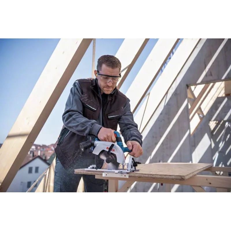 Bosch GKS 18V-57-2 Professional akumulatora ripzāģis, 18 V, 165 mm, bez akumulatora, zils/melns