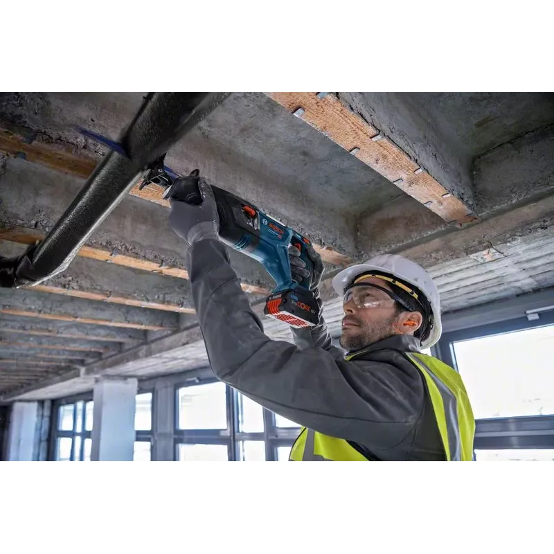 Bosch GSA 18V-28 Professional BITURBO akumulatora zobenzāģis, 18 V, 28 mm gājiens, bez akumulatora, L-BOXX, zils/melns