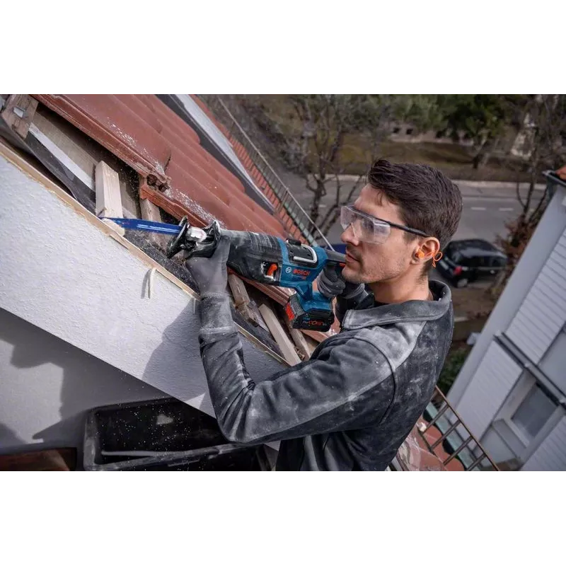 Bosch GSA 18V-28 Professional BITURBO akumulatora zobenzāģis, 18 V, 28 mm gājiens, bez akumulatora, L-BOXX, zils/melns