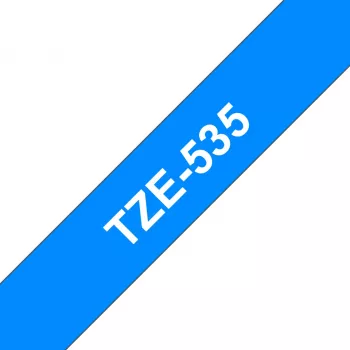 Lentas lente Brother TZe535 12mm balts uz zila