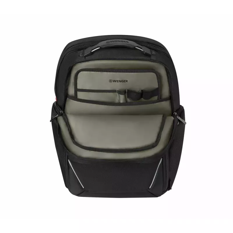 Ikdienas mugursoma Wenger SwissGear Meteor Melna Poliesters PVC rPET