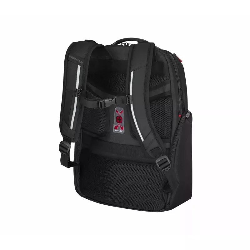 Ikdienas mugursoma Wenger SwissGear Meteor Melna Poliesters PVC rPET