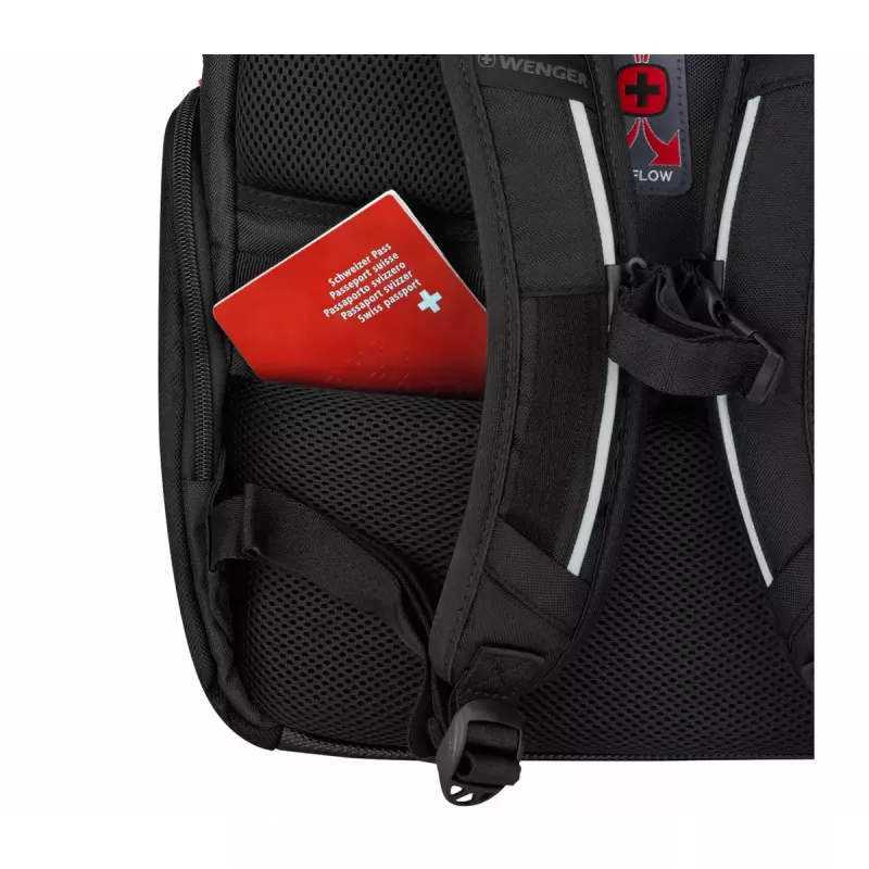 Ikdienas mugursoma Wenger SwissGear Meteor Melna Poliesters PVC rPET