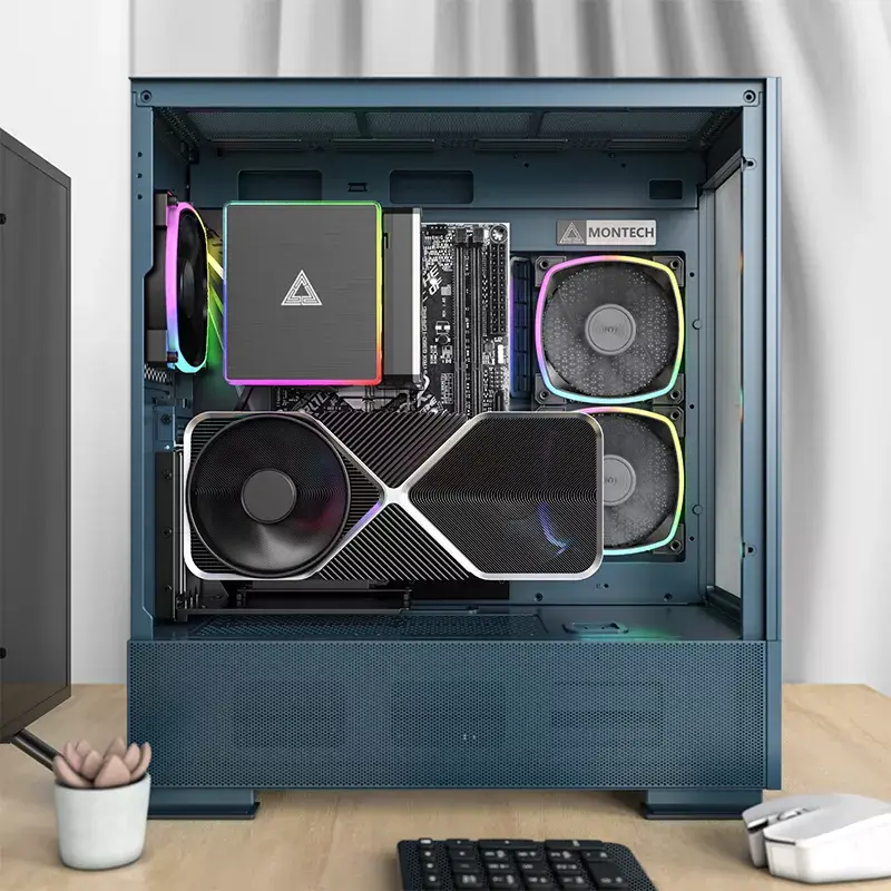 PC korpuss Montech SKY TWO Midi Tower Blue