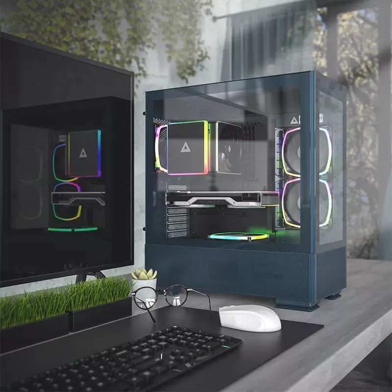 PC korpuss Montech SKY TWO Midi Tower Blue