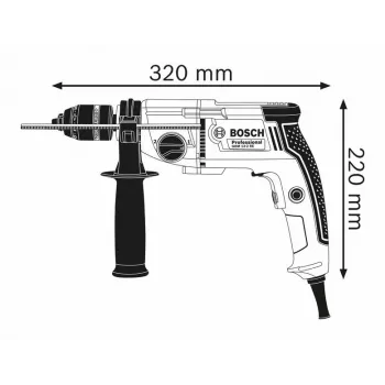 Bosch 0 601 1B2 002 urbis 500 apgr./min Bezatslēgas 2,4 kg Melns, Zils