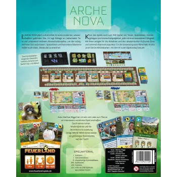 Galda spēle Pegasus Spiele Arche Nova — laterālās domāšanas spēle ģimenei, vecums 14+