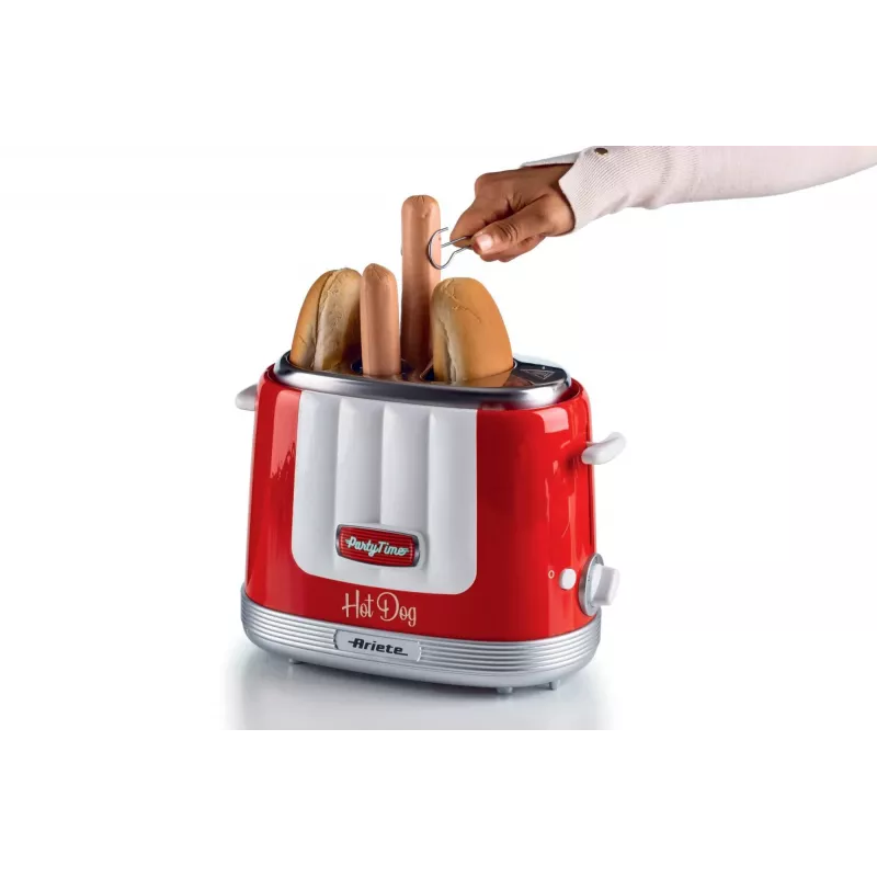 Ariete 206 Hot Dog Maker Party Time, 650W, Sviestmaizes un Hot Dog, Sarkana