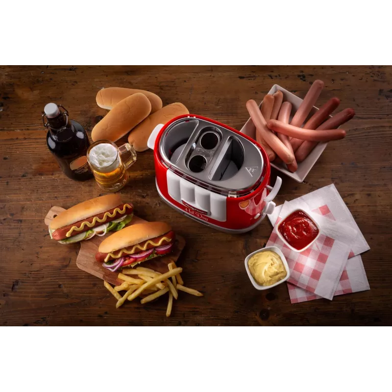 Ariete 206 Hot Dog Maker Party Time, 650W, Sviestmaizes un Hot Dog, Sarkana