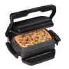 Kontakta grils Tefal GC7148 — 2000 W, nerūsējošā tērauda korpuss, regulējams termostats, režģa virsma
