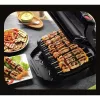 Kontakta grils Tefal GC7148 — 2000 W, nerūsējošā tērauda korpuss, regulējams termostats, režģa virsma