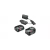 Bosch Starter-Set 18V - 2 x Akumulators (2,0 Ah + 4,0 Ah) & lādētājs