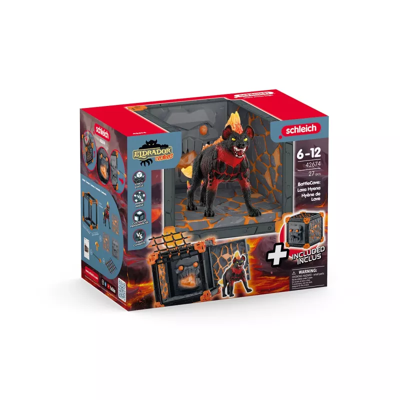 Schleich BattleCave Lava Hyena daudzkrāsains 42674