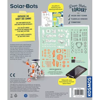 Kosmos Solar Bots eksperimentu komplekts, atjaunojamā enerģija, 8 gadi