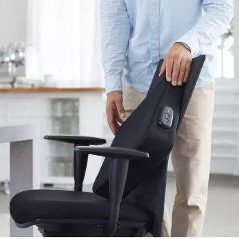 Medisana OL 300 Melns ķīļveida sēdekļa spilvens ar sildīšanu