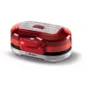 Ariete 205 Hamburger Maker Party Time, Hamburgeru gatavošanas iekārta, 1200 W, Dubultās nepiedegošās plāksnes, 2 nodalījumi, Viegli tīrāma, Sarkana