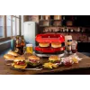 Ariete 205 Hamburger Maker Party Time, Hamburgeru gatavošanas iekārta, 1200 W, Dubultās nepiedegošās plāksnes, 2 nodalījumi, Viegli tīrāma, Sarkana