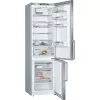 Ledusskapis-saldedtava Bosch Serie 6 KGE398IBP — 343 L, nerūsējošais tērauds, labās puses eņģes