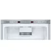 Ledusskapis-saldedtava Bosch Serie 6 KGE398IBP — 343 L, nerūsējošais tērauds, labās puses eņģes