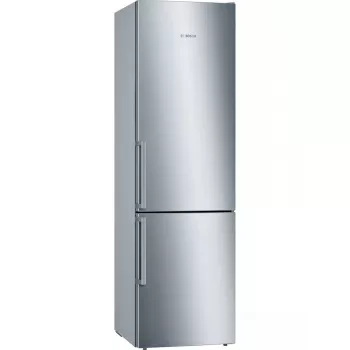 Ledusskapis-saldedtava Bosch Serie 6 KGE398IBP — 343 L, nerūsējošais tērauds, labās puses eņģes
