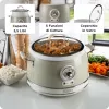 Ariete 2904 Rīsu plīts - Elektriskā rīsu plīts ar keramikas bļodu - Pašdarināts suši - Multivāre - Vintage līnija - 3.5 L - 650 W - Bēša