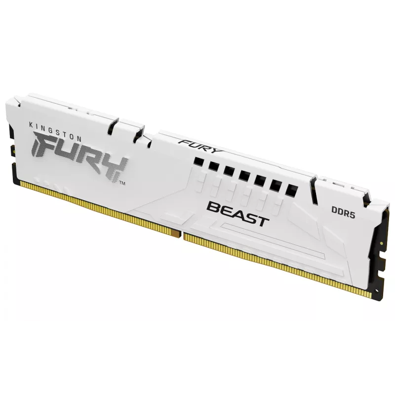 Kingston FURY Beast 64GB (2x32GB) DDR5 6000MHz CL30 EXPO atmiņas komplekts balts