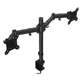 Monitora stiprinājums ENDORFY Atlas Double 2 ekrāniem 27 collas (68.6 cm), skava, VESA 75x75–100x100, max 8 kg uz ekrānu, melns