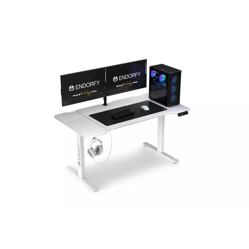Taisns galds ENDORFY Atlas L Electric White 1500x780x720 mm