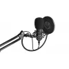 PC mikrofons ENDORFY Solum — USB-C vadu kardiīds mikrofons, 16-bit/48 kHz, 18–21000 Hz, galda stiprinājums, 2,9 m kabelis, austiņu izeja, pop-filtrs