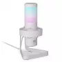 PC mikrofons ENDORFY AXIS Streaming White — USB, kardioīds, 30–18 kHz, 192 kHz/24-bit, galda statīvs, izslēgšana, austiņu izeja