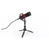 ENDORFY Solum Streaming T — USB vadu mikrofons, 24-bit/48 kHz, 18–21000 Hz, galda stiprinājums, austiņu izeja, melns