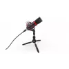 ENDORFY Solum Streaming T — USB vadu mikrofons, 24-bit/48 kHz, 18–21000 Hz, galda stiprinājums, austiņu izeja, melns