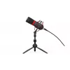 ENDORFY Solum Streaming T — USB vadu mikrofons, 24-bit/48 kHz, 18–21000 Hz, galda stiprinājums, austiņu izeja, melns