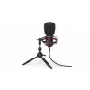 ENDORFY Solum Streaming T — USB vadu mikrofons, 24-bit/48 kHz, 18–21000 Hz, galda stiprinājums, austiņu izeja, melns