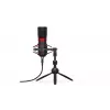ENDORFY Solum Streaming T — USB vadu mikrofons, 24-bit/48 kHz, 18–21000 Hz, galda stiprinājums, austiņu izeja, melns