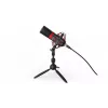 ENDORFY Solum Streaming T — USB vadu mikrofons, 24-bit/48 kHz, 18–21000 Hz, galda stiprinājums, austiņu izeja, melns