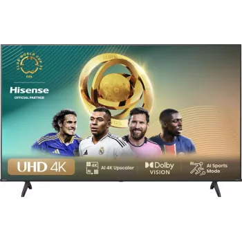 Hisense 50E6NT 127 cm (50 collu) 4K Ultra HD Smart TV LED Wi-Fi Melns 300 cd/m²