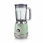 Ariete 583, Vintage Blender ar 1,5 litru stikla trauku, 4 nerūsējošā tērauda asmeņiem, 4 ātrumiem + Pulse, 1000 W, zaļš