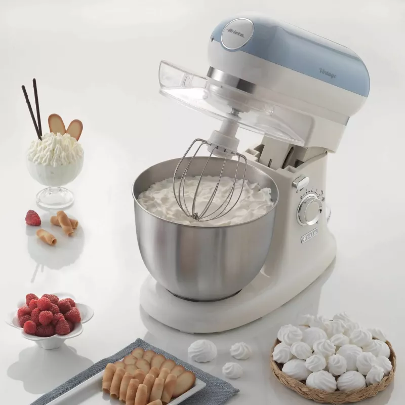 Ariete 1588 Vintage Planetārais Mikseris, 5.5 L, 7 ātrumi, 2400 W, Pasteļzils