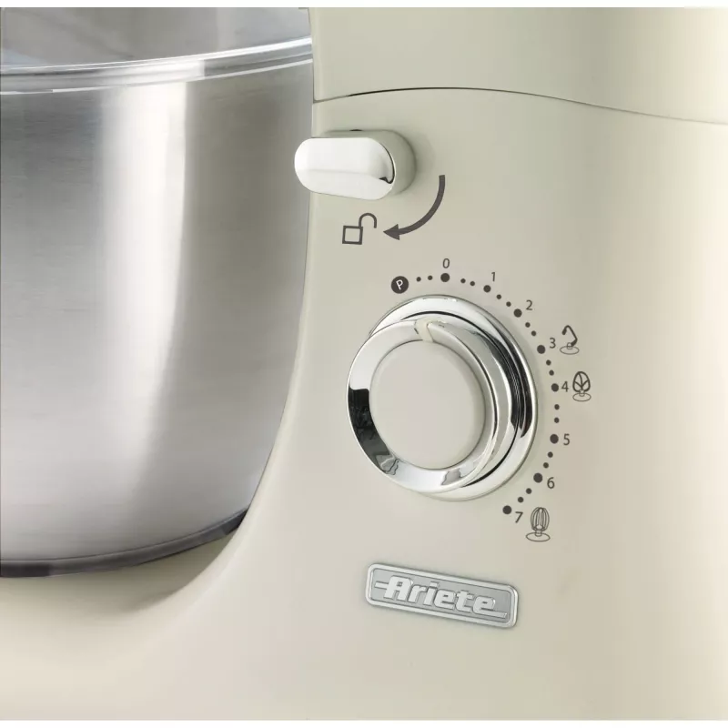 Ariete 1588 Vintage Planetārais Mikseris, 5.5 L, 7 ātrumi, 2400 W, Pasteļzils