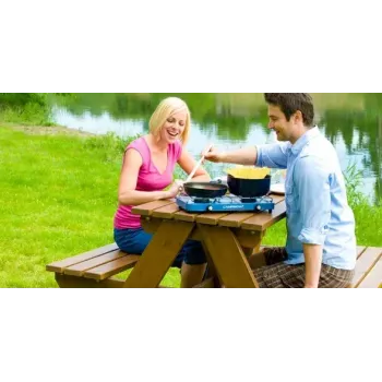 Camping plīts Campingaz Base Camp 2 zonas Zila