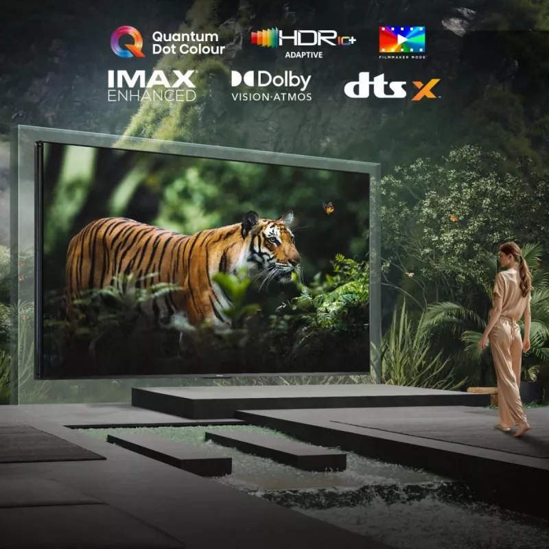 Hisense 85UXNQ 2.16 m (85 inch) 4K Ultra HD Smart TV Wi-Fi Melns, Pelēks 700 cd/m²