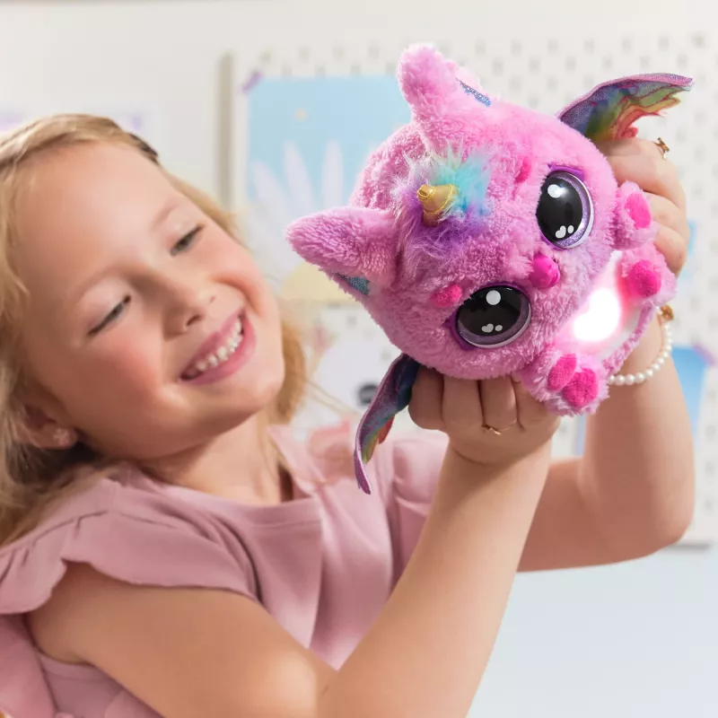 Hatchimals Alive Mystery Hatch Pufficorn Spinmaster AA baterijas Rozā Balta