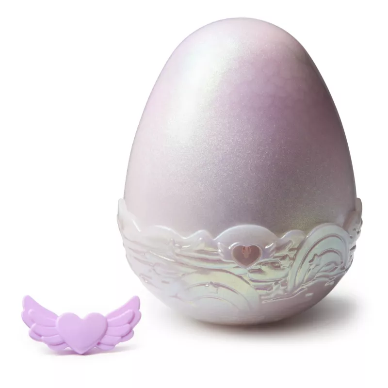 Hatchimals Alive Mystery Hatch Pufficorn Spinmaster AA baterijas Rozā Balta