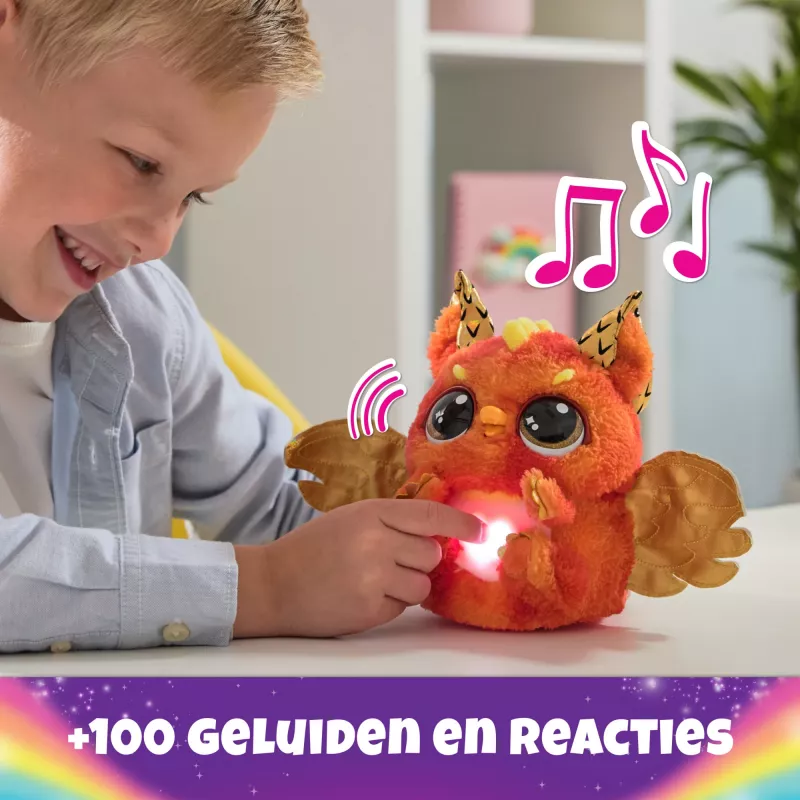 Hatchimals Alive Mystery Hatch Draggle Spinmaster Rozā Balta AA