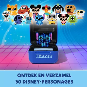 Bitzee Disney interaktīvā rotaļlieta zilā krāsā (30 tēli, AA baterijas iekļautas)