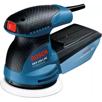 Bosch GEX 125-1 AE Professional Orbitālā slīpmašīna 12000 RPM 24000 OPM Melna, Zila, Sarkana
