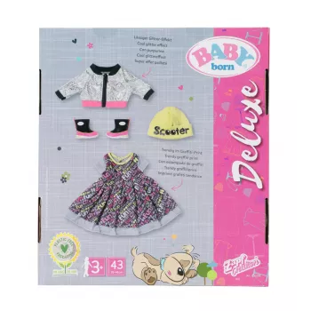 Leļļu drēbju komplekts BABY born City Deluxe Style, 3+ gadi, 180 g