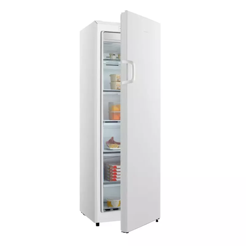 Brīvstāvošs saldētājs HISENSE FV245N4AW2 — 194 L No Frost, E klase, 15 kg/24h, labās puses eņģes, balts